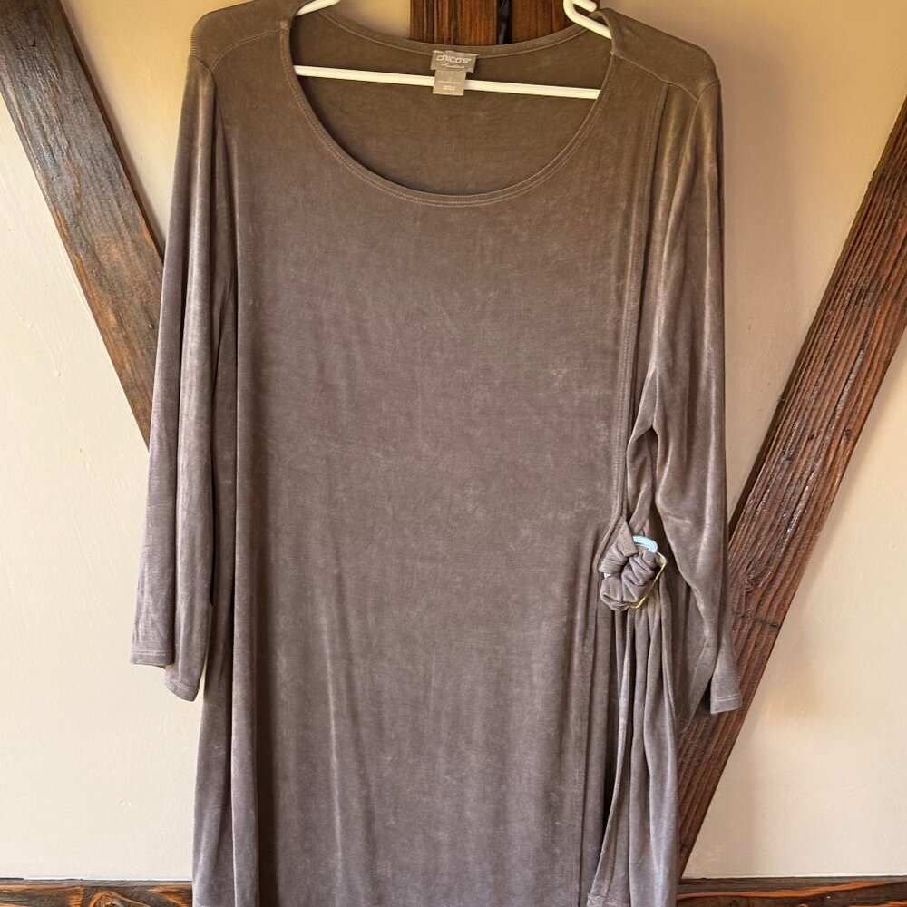 Chico's Women's Top, Mocha Brown